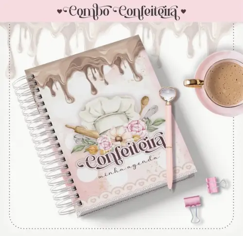 Arquivo Digital Combo Agenda + Caneca Confeitaria