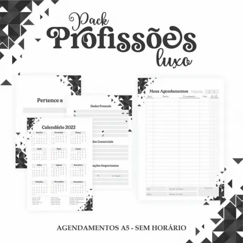 Arquivo Digital Combo Agenda Barbeiro 2022