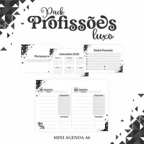Arquivo Digital Combo Agenda Barbeiro 2022