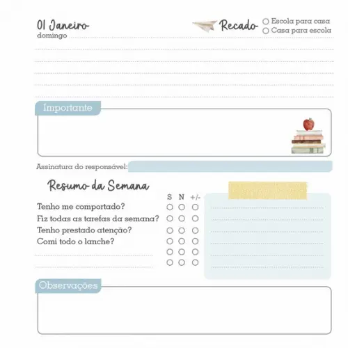 Arquivo Digital Combo Agenda Escolar 2023