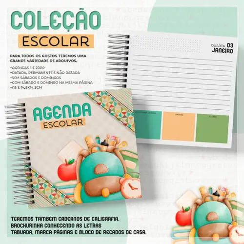 Arquivo Digital Combo Agenda Escolar 2024