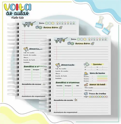 Arquivo Digital Combo Agenda Escolar Creche 2024