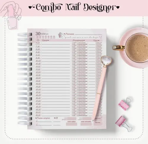 Arquivo Digital Combo Agenda Nail Designer 2023