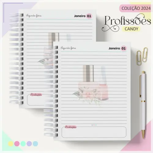 Arquivo Digital Combo Agenda Nail Designer 2024