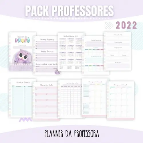 Arquivo Digital Combo Agenda Professora 2022
