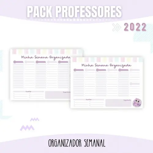 Arquivo Digital Combo Agenda Professora 2022