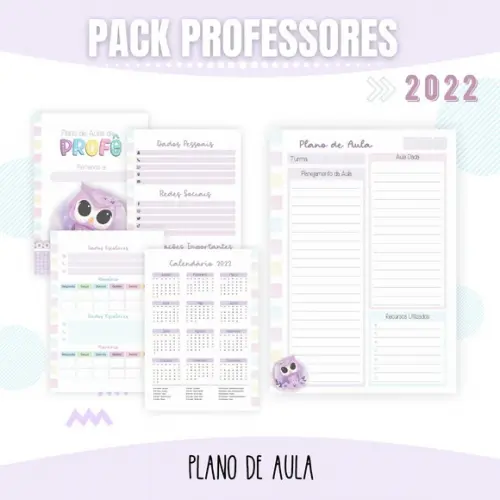 Arquivo Digital Combo Agenda Professora 2022