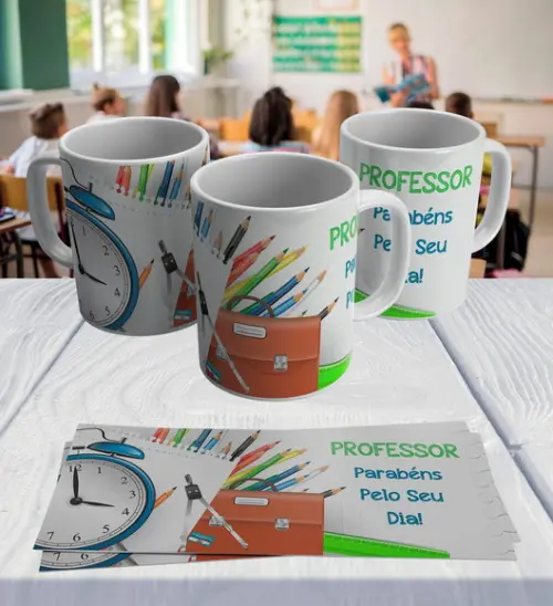 Arquivo Digital Combo Arte Caneca Dia dos Professores