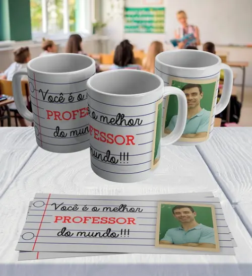 Arquivo Digital Combo Arte Caneca Dia dos Professores