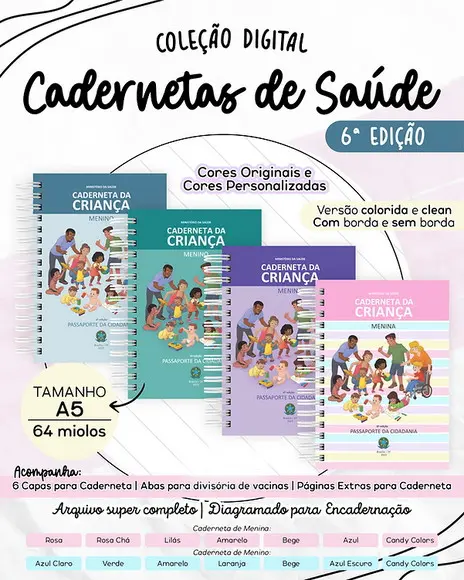 Arquivo Digital Combo Caderneta Vacina 6° Edição