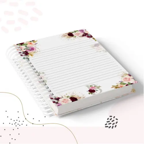 Arquivo Digital Combo Caderno + Caneca Floral