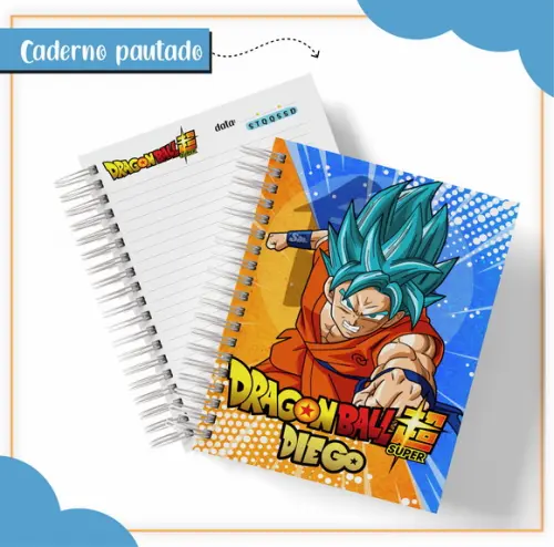Arquivo Digital Combo Caderno Dragon Ball Z
