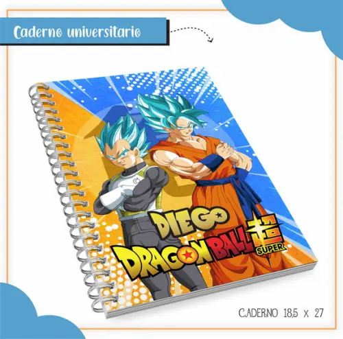 Arquivo Digital Combo Caderno Dragon Ball Z