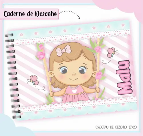 Arquivo Digital Combo Caderno Bonequinha