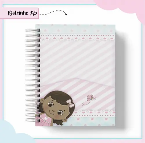 Arquivo Digital Combo Caderno Bonequinha