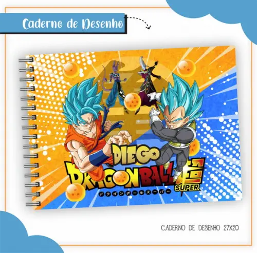 Arquivo Digital Combo Caderno Dragon Ball Z