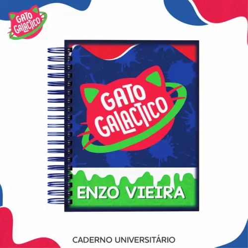 ARQUIVO DIGITAL COMBO CADERNO GATO GALÁCTICO