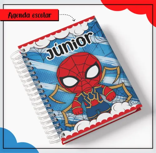 Arquivo Digital Combo Caderno Homem Aranha