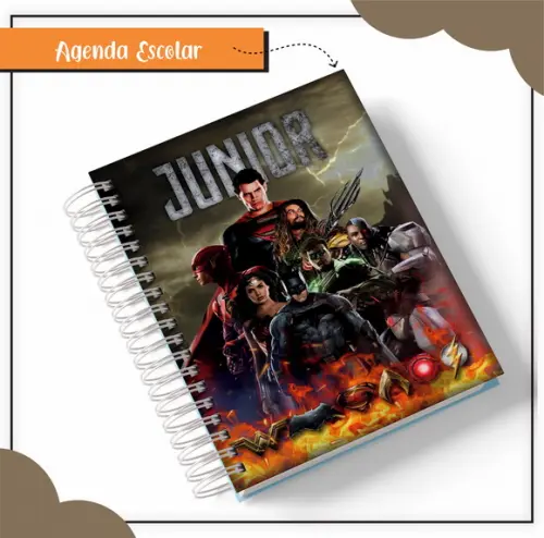 Arquivo Digital Combo Caderno Liga da Justiça