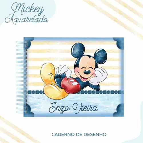 ARQUIVO DIGITAL COMBO CADERNO MICKEY