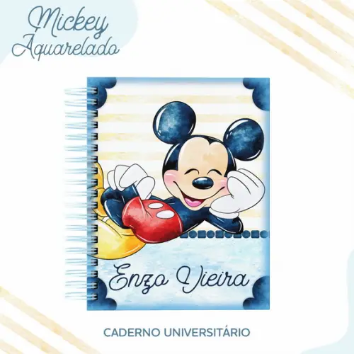 ARQUIVO DIGITAL COMBO CADERNO MICKEY