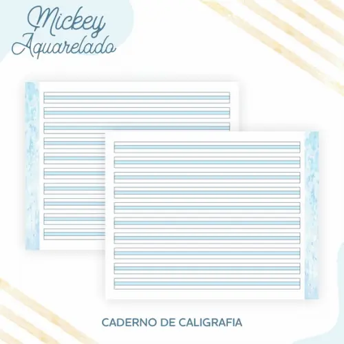 ARQUIVO DIGITAL COMBO CADERNO MICKEY