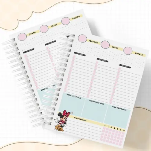 Arquivo Digital Combo Caderno Minnie