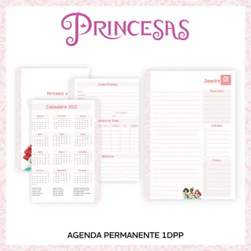 Arquivo Digital Combo Caderno Minnie