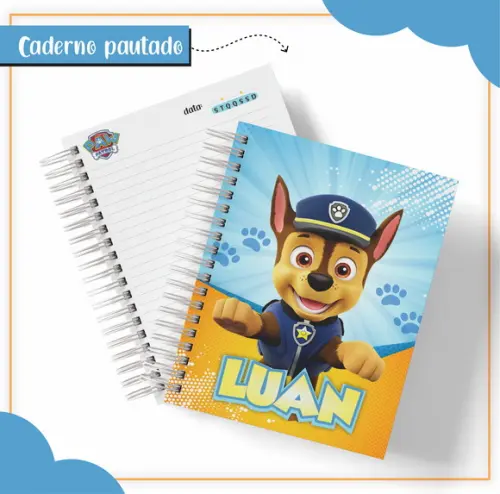 Arquivo Digital Combo Caderno Patrulha Canina