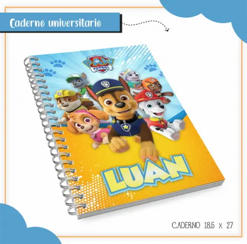 Arquivo Digital Combo Caderno Patrulha Canina
