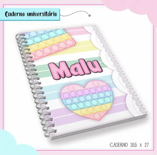 Arquivo Digital Combo Caderno Popit
