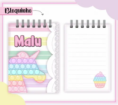 Arquivo Digital Combo Caderno Popit