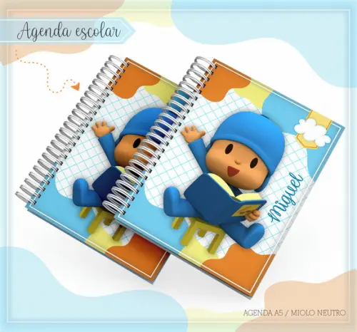 Arquivo Digital Combo Caderno Pocoyo