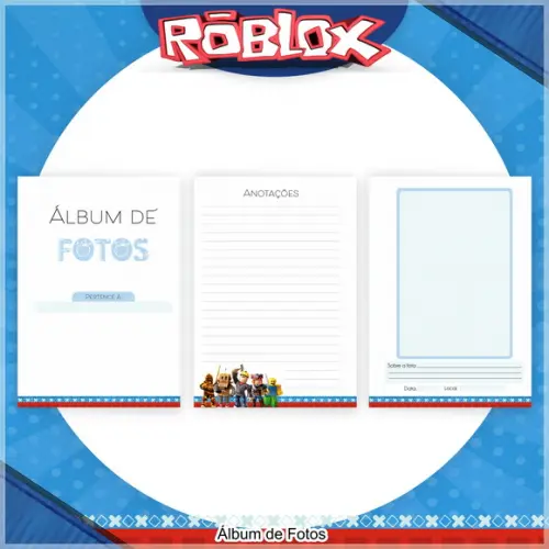 Arquivo Digital Combo Caderno Roblox