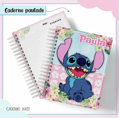 Arquivo Digital Combo Caderno Stich