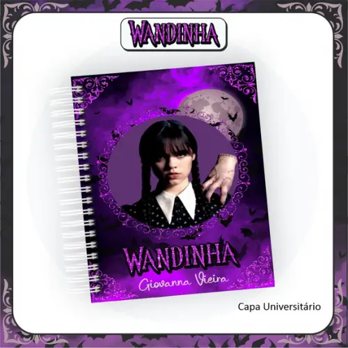 Arquivo Digital Combo Caderno Wandinha Adams