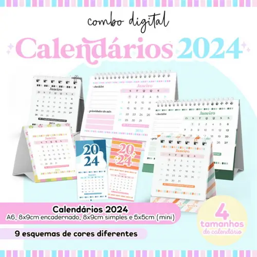 Arquivo Digital Combo Calendário 2024