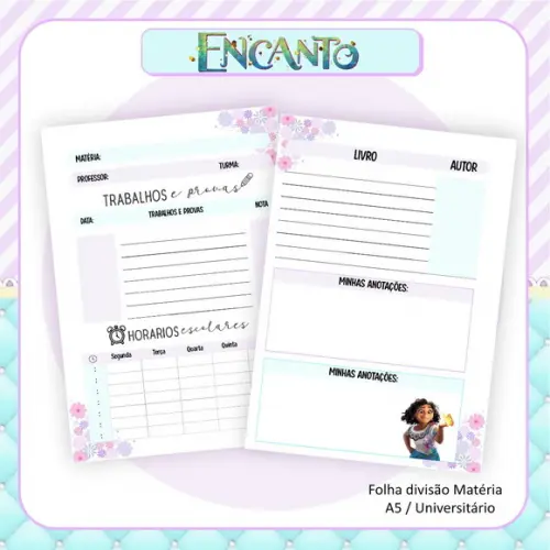 Arquivo Digital Combo Escolar 2023 Encanto