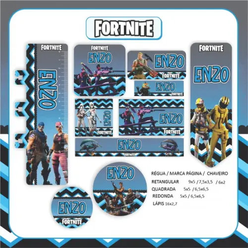 Arquivo Digital Combo Escolar 2023 Fortnite