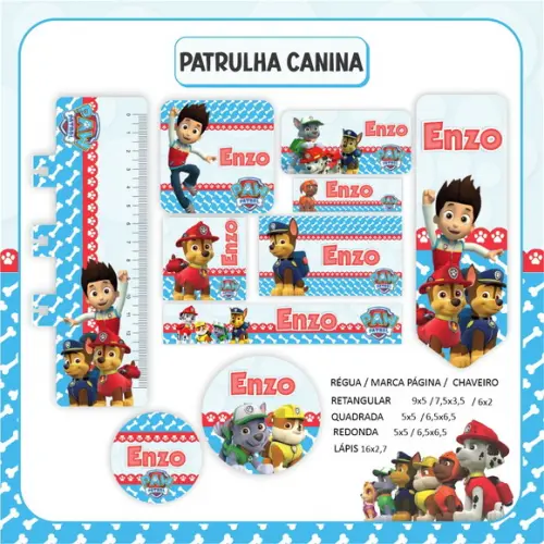 Arquivo Digital Combo Escolar 2023 Patrulha Canina