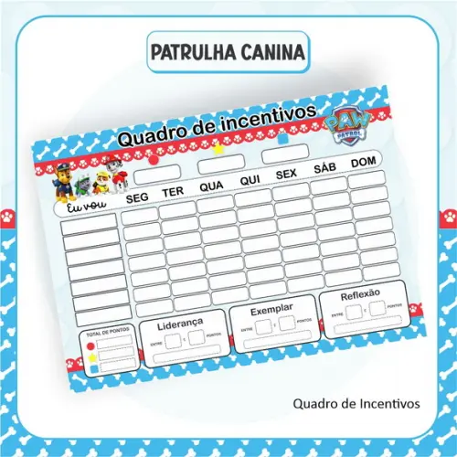 Arquivo Digital Combo Escolar 2023 Patrulha Canina