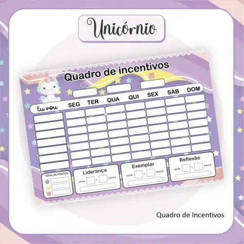 Arquivo Digital Combo Escolar 2023 Unicórnio