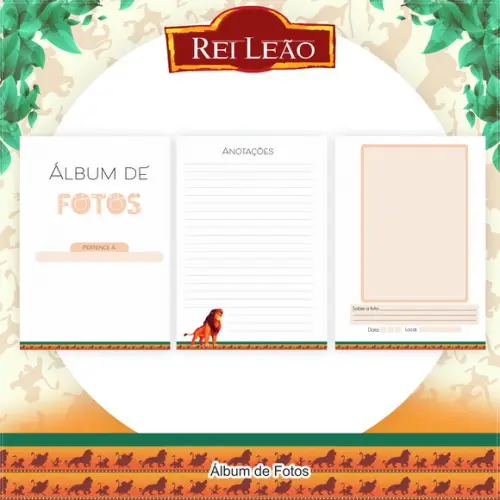 Arquivo Digital Combo Escolar 2024 Rei Leão