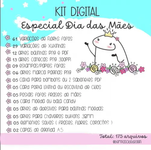 Arquivo Digital Combo kit Dia das Mães