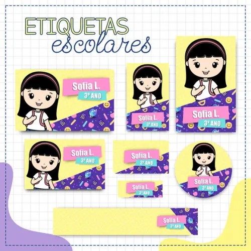 Arquivo Digital Etiqueta Escolar