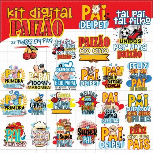 Arquivo Digital Kit Dia dos Pais