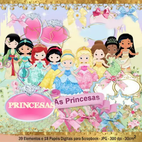Arquivo Digital Kit Princesas