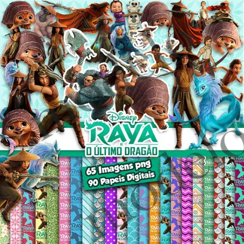Arquivo Digital Kit Raya e o Ultimo Dragão