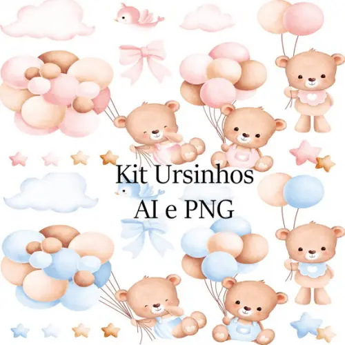 Arquivo Digital Kit Ursinhos