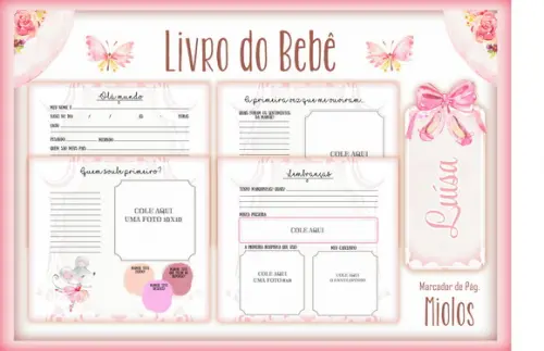 ARQUIVO DIGITAL LIVRO BEBÊ BAILARINA